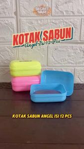 Kotak Sabun Angel 12pcs - Tempat Sabun Batang Kamar Mandi & Wadah Sabun Travel