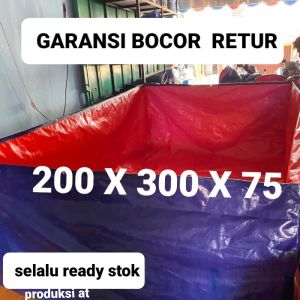 terpal kolam ikan 2x3 t75 a5 terpal kolam ikan 300x200x75 type a5 korea