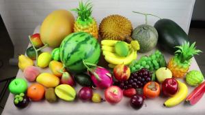 ผลไม้จำลอง   โมเดลผลไม้ปลอมจำลองอุปกรณ์ประกอบฉากผักองุ่นกล้วย   อุปกรณ์ช่วยสอนของโรงเรียนตกแต่งโรงแรม Apple