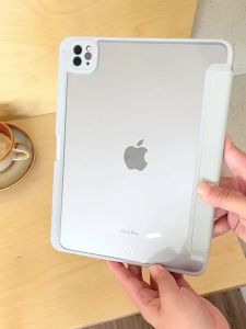 Ốp Lưng iPad Giả Da Kèm Giá Đỡ Bút Dành Cho iPad Air Thế Hệ 10 11 12 iPad Pro 11/12.9 Inch Tương Thích Với Chip M2/M3/M4/M5