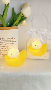 Cartoon Mini Lamp Cute Cartoon Bedside Sleeping LED Night Light Kids Battery Lampu Tidur