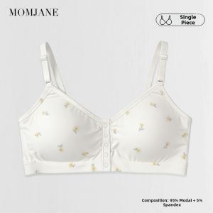Mom Jane | Pregnant Nursing Bra Front Opening Padded Wireless Maternity Bras Spring Summer