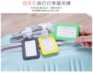Durable Plain Travel Luggage Tag Baggage Name Address Identifier Card Waterproof