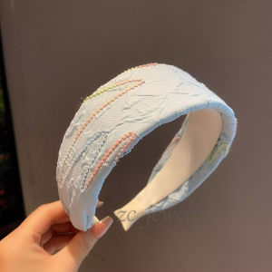 Summer Elegant Wide Brim Headband Womens Fashionable Versatile Outdoor Hair Accessory Stylish Sensation Hairband