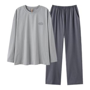 MiiOW | 100% Cotton Men Simple Sport Style Long Sleeve Trousers Home Wear