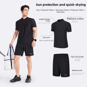Erke | Quick-dry Summer Mens Badminton Sports Set