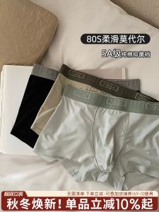 Mens Summer Underwear Briefs Breathable Thin Modal Boys Short Pants Pure Cotton Antibacterial Crotch mid Waist Briefs