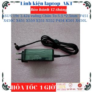 SẠC LAPTOP ASUS 19v 3.42a Chân To 5.5mm *2.5mm for F451 X450C X451 X550 X551 X552 F454 K501 X450L