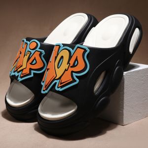 Mens Summer Thick Bottom Outdoor Beach Sports Anti-slip Casual Slippers Comfortable Wearable Fashionable Couples Slippers