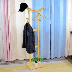 MEISITEKEKE | Robust Wooden Coat Rack Storage Organizer