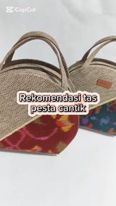 UwaisGen Tas Selempang Wanita Tas Wanita Basma Bag Goni Endek Etnik Bali Handmade