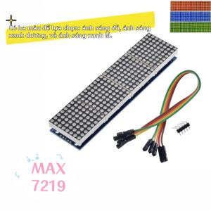 Mô-đun Ma Trận Điểm MAX7219 Màn Hình Hiển Thị 4 Trong 1 Cho Vi Điều Khiển Arduino Với Dây 5P - Linh Kiện Điện Tử