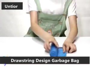 15Pcs/Roll Drawstring Garbage Bag Thickened Trash Bags