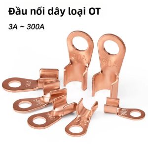 OT Terminal OT3A-OT300A Thiết Bị Đầu Cuối Dây 10/50 Chiếc Đồng Trần Pin Lug Ring Crimp Đầu Nối Dây Không Cách Điện Cho Mối Nối Điện