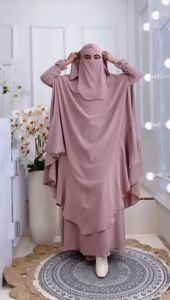 TERBARU!! Set Dress/One Set Gamis Syari Kode GLOMSI Bahan Kringkel Premium By Ory AjeZas Collection