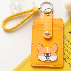 Cute Cartoon Campus Multi-Card Slot Bus Card Holder Keychain Student ID Meal Card Protective Cover Document Case
