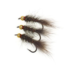5/6pcs #12 #14 Brass BeadSwimming Bait Nymph Artificial Small Fish Fly Fishing Flies Trout Grayling Perch Fishing Lures