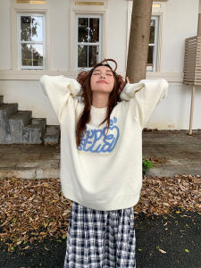 เสื้อสเวตเตอร์คอตั้งทรงหลวมสไตล์เกาหลี ผ้าขนแกะ ทรงหลวม แขนยาว ทรงปกติ ผ้าฝ้ายผสม ระบายอากาศได้ดี ฤดูใบไม้ร่วง 2025