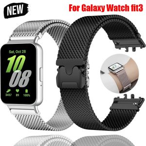Metal Magnetic Strap For Samsung Galaxy Watch Fit3 Stainless Steel Milanese Bracelet For Galaxy Watch Fit3 Smart Watch Band