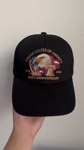 USA Marine Corps 250th Anniversary Baseball Cap Retro Washed Sports Hat Patriotic Trucker Hat for Men Women Veterans Enthusiasts