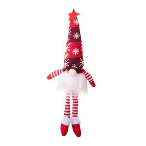 ZXZ | Faceless Doll Gnome Ornaments Plush Knitting Crafts Tree Pendant Christmas Decorations for Christmas Emit light Home Kids Gift