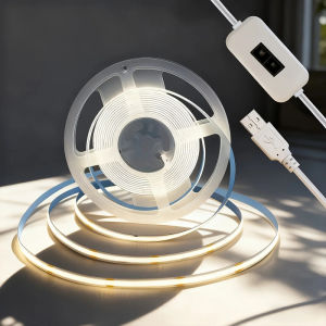 Hand Wave Sensor COB LED Strip Light Linear Lighting USB Flexible Cuttable COB Tape Light with Motion Sensor for Room Decoration