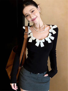 Sweet Bow T-shirt Long Sleeve