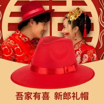 Chinese wedding hat on sale