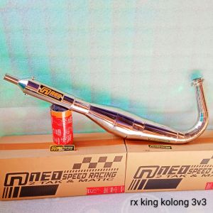 Knalpot RX King kolong 3v3 Full Croom Suara Garing Tring Ting Merk Neo Speed Racing
