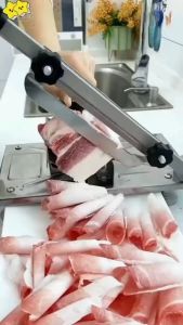 Mutton roll slicer Meat cutter Small household commercial frozen meat cooked beef slicer hand slicer