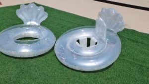 Phao Bơi Trẻ Em Có Đế Ngồi Và Tựa Lưng Phao Trong Suốt