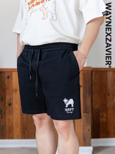 Quần Short Nam Cỡ Lớn Mùa Hè Cotton Nguyên Chất Cạp Chun in Họa Tiết Hoạt Hình Quần Dài Năm Điểm Thường Ngày Waynexzavier