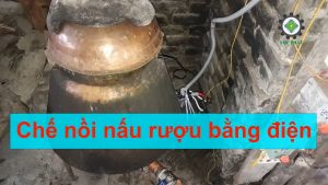Nồi nấu rượu bằng điện 20-25 kg gạo bộ điện tự chế tự động hiện đại an toàn Lộc Phát điện sinh hoạt điện 3 pha DKMR