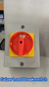 SALZER LOAD BREAK ISOLATOR WITH PADLOCK HANDLE IN ABS BOX 3POLE 25A C/W BOX (LB22531309B31SM)