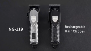 WMARK NG-119 Cordless Trimmer Rechargeable All Metal Hair Clipper Lcd Display Hair Trimmer Razor Clipper For Barber Razor Set