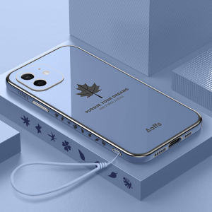 Apple 11 Silicone Phone Case Protective Cover Full Protection Anti-Fall for Men And Women Trendy Leaf Design Eco-Friendly 5G Support