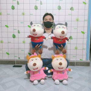 Gấu bông Lucy Wolfoo chất Miniso mềm mịn cao cấp dễ thương cho bé