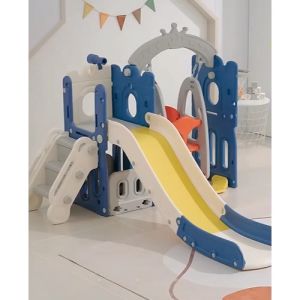 สไลเดอร์ ชิงช้า มีที่เก็บของ รุ่นปราสาท มีห่วงบาส ลูกบาส ขอบกันตก