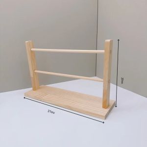 ผู้ถือสร้อยข้อมือ2 ชั้นสร้อยข้อมือสําหรับสร้อยข้อมือกําไลข้อมือนาฬิกา Scrunchiesเครื่องประดับไม้ Headrope ตู้โชว์จอแสดงผล