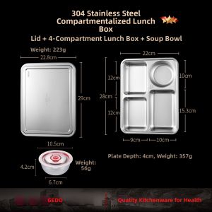 GEDO | Stainless Steel Compartment Tray