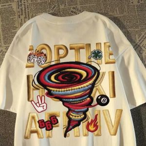PAZHAOLANG | Oversized Cotton T-Shirt for 300LB Summer