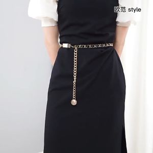 Dây nịt váy - Dây đai váy - Belt xích kim loại đính đá thương hiệu cao cấp sang trọng