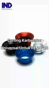 Velocity Karburator PE PWK 24 26 28 Besar Kecil Pendek Corong Karbu Carbu Carburator Veloscope NSR Hitam Merah Biru Emas Silver Ungu Hijau Pink