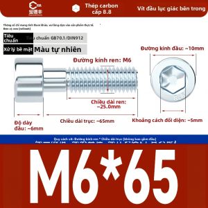 BAODEFENG | Vít Lục Giác Mạ Kẽm Cường Độ Cao M3 M4 M5 M6 M8