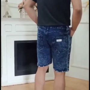 [Others]Celana Jeans Pendek Sobek Pria Wisker Jeans Pendek Ripped Robek Pria Premium Distro