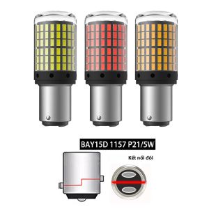 Đèn LED Ô Tô Siêu Sáng Oprah 2 Chiếc PY21W P21W 1156 1157 BAY15D P21/5W Canbus Xi Nhan 3014SMD Bóng Phanh 12V Lắp Chung