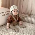 Mũ bảo hộ, nón bảo hiểm Monona Hàn Quốc đầu thoáng khí an toàn cho bé hoạ tiết gấu thỏ. 