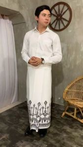 Sarung Batik Rayon Premium | Seragam Putihan | Dewasa