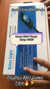 Lampu Jalan PJU 100 200 Watt Solar Cell (Tenaga Surya) Waterproof IP65 Super Terang