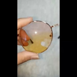 Kacamata Gaya Vintage Retro Korea Style Frame Oval Metal Besi Ada Nosepad Warna Lensa Gradasi Anti Silau Uv Protection Bisa Untuk Pria Wanita - COD